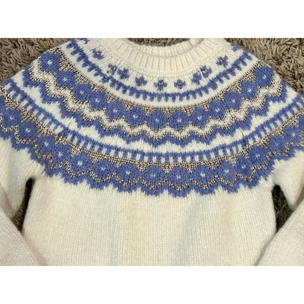 Falls Creek‎ Fair Isle Sweater Wool Blend Yoke Size 4/5 NEW